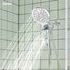 image:imageMoen Verso EcoPerformance Infiniti Dial Square Rain Shower Head with Detachable Hand Shower Combo 7Inch Spray Head Matte Black 220C5EPBLChrome