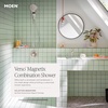 image:imageMoen Verso EcoPerformance Infiniti Dial Square Rain Shower Head with Detachable Hand Shower Combo 7Inch Spray Head Matte Black 220C5EPBLChrome