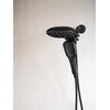 image:imageMoen Verso EcoPerformance Infiniti Dial Square Rain Shower Head with Detachable Hand Shower Combo 7Inch Spray Head Matte Black 220C5EPBLMatte Black