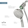 image:imageMoen Verso Handshower Detachable Round Shower Head with Magnetix Docking System 60 Hose Matte Black 220H2BLSpot Resist Nickel