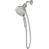 image:imageMoen Verso Handshower Detachable Round Shower Head with Magnetix Docking System 60 Hose Matte Black 220H2BLSpot Resist Nickel