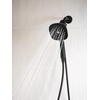 image:imageMoen Verso Infiniti Dial Square Handheld Shower 5Inch Diameter Spray Head Matte Black 220H5BLMatte Black
