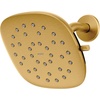 image:imageMoen Verso Infiniti Dial Square Rain Shower Head 7Inch Diameter Spray Head Matte Black 220R5BLBrushed Gold