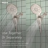 image:imageMoen Verso Round Rain Showerhead and Handshower Combination with Infiniti Dial and Magnetix Docking 60 Hose Matte Black 220C2EPBLSpot Resist Nickel