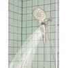 image:imageMoen Verso Round Rain Showerhead and Handshower Combination with Infiniti Dial and Magnetix Docking 60 Hose Matte Black 220C2EPBLSpot Resist Nickel