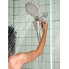 image:imageMoen Verso Round Rain Showerhead and Handshower Combination with Infiniti Dial and Magnetix Docking 60 Hose Matte Black 220C2EPBLSpot Resist Nickel