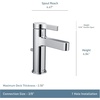 image:imageMoen Vichy Chrome OneHandle Single Hole Modern Bathroom Faucet 6710