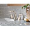 image:imageMoen Voss Brushed Nickel Contemporary TwoHandle Widespread Bathroom Sink Faucet Trim Kit for Adjustable 3Hole Installations Valve Required T6905BNBrushed Nickel