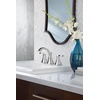 image:imageMoen Voss Brushed Nickel Contemporary TwoHandle Widespread Bathroom Sink Faucet Trim Kit for Adjustable 3Hole Installations Valve Required T6905BNChrome