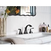 image:imageMoen Voss Brushed Nickel Contemporary TwoHandle Widespread Bathroom Sink Faucet Trim Kit for Adjustable 3Hole Installations Valve Required T6905BNMatte Black