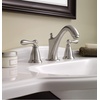 image:imageMoen WS84440SRN TwoHandle High Arc Bathroom Faucet Spot Resist Brushed NickelSpot Resist Brushed Nickel