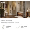 image:imageMoen Wetherly Spot Resist Brushed Nickel TwoHandle Widespread Bathroom Faucet with Valve Included 3hole Deck Mounted Setup WS84855SRNPack of 1