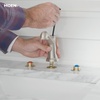 image:imageMoen Widespread Bathroom Sink Faucet Rough In Water Valve with Drain Assembly 900005