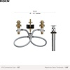 image:imageMoen Widespread Bathroom Sink Faucet Rough In Water Valve with Drain Assembly 900005