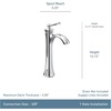 image:imageMoen Wynford Chrome OneHandle High Arc Vessel Sink Bathroom Faucet 4507Chrome