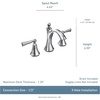 image:imageMoen Wynford Chrome TwoHandle Widespread HighArc Bathroom Faucet with Lever Handles Valve Required T4520Brushed Nickel