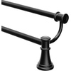 image:imageMoen YB6422ORB Belfield 24 inch Bathroom Double Towel Bar Oil Rubbed BronzePolished Nickel