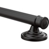 image:imageMoen YG6412BL Bathroom Safety 12Inch Stainless Steel Traditional Bathroom Grab BarMatte Black
