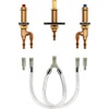 image:imageMoen 4794 MPact TwoHandle Roman Tub Valve with 10Inch Center and 12Inch PEX Cold Expansion