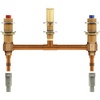 image:imageMoen 4798 MPact Two Handle Roman Tub Valve with 10Inch Centers 12Inch PEX and 12Inch Cold Expansion PEX Adapters