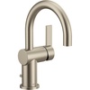 image:imageMoen 6221BN Cia Single Handle Bathroom Sink Faucet with Optional Deck Plate Included Brushed Nickel