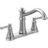 image:imageMoen 7250C Belfield Traditional Two Handle High Arc Kitchen Faucet ChromeChrome