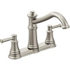 image:imageMoen 7250C Belfield Traditional Two Handle High Arc Kitchen Faucet ChromeStainless Steel