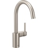 image:imageMoen 7365 Align OneHandle HighArc Modern Kitchen Faucet ChromeSpot Resist Stainless