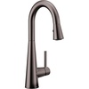 image:imageMoen 7664BLS Sleek OneHandle High Arc Pulldown Bar Faucet Black StainlessBlackStainless Steel