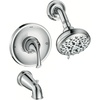 image:imageMoen 82115BL Idora SingleHandle PosiTemp Tub and Shower Faucet with Valve Included Matte Black PressureBalancing Shower System with Showerhead and IPS Tub SpoutChrome