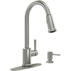 image:imageMoen 87090MSRS Indi 1 Handle PullDown Kitchen Faucet Spot Resistant Stainless Microban
