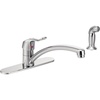 image:imageMoen 8717 Commercial MDura SingleMount Kitchen Faucet with 12Inch Spout Reach and Side Spray 15gpm Chrome