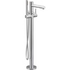 image:imageMoen Align Brushed Gold OneHandle Freestanding Floor Mount Tub Filler Freestanding Tub Faucet with Handshower 395BGChrome