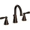 image:imageMoen Banbury Spot Resist Brushed Nickel Two Handle Widespread Bathroom Faucet with Valve Included WS84924SRNMediterranean Bronze