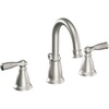 image:imageMoen Banbury Spot Resist Brushed Nickel Two Handle Widespread Bathroom Faucet with Valve Included WS84924SRNSpot Resist Brushed Nickel
