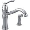 image:imageMoen Belfield Oil Rubbed Bronze Traditional One Handle High Arc Kitchen Faucet with Side Spray and Optional Deckplate Included 7245ORBChrome