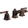 image:imageMoen Boardwalk Brushed Nickel TwoHandle High Arc Widespread Bathroom Sink Faucet for 3Hole Setups with Valve Included TV6220BNMediterranean Bronze