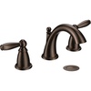 image:imageMoen Brantford OilRubbed Bronze TwoHandle Widespread Bathroom Sink Faucet for 3Hole Setups with Valve Included TV6620ORB