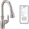image:imageMoen Brantford Stainless Smart Faucet Touchless Pull Down Sprayer Kitchen Faucet with Voice Control and Power Boost Traditional Kitchen Faucet Easy Installation Spot Resist Finish 7185EVSRS