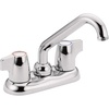 image:imageMoen Chrome Chateau TwoHandle 4Inch Centerset Utility or Laundry Sink Faucet with Threaded Spout 7499874998