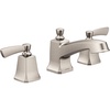 image:imageMoen Conway Spot Resist Brushed Nickel Two Handle Widespread Bathroom Sink Faucet with Valve Included 84926SRNSpot Resist Stainless