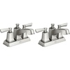 image:imageMoen Conway Spot Resist Brushed Nickel TwoHandle Centerset Bathroom Faucet with Drain Assembly WS84922SRNSpot Resist Brushed Nickel