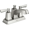 image:imageMoen Conway Spot Resist Brushed Nickel TwoHandle Centerset Bathroom Faucet with Drain Assembly WS84922SRNSpot Resist Stainless