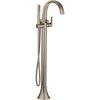 image:imageMoen Doux Matte Black OneHandle Freestanding Floor Mount Bathtub Filler with Handshower Free Standing Tub Faucet S3105BLBrushed Nickel