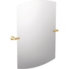 image:imageMoen Flara Chrome Modern Square 28 W x 3775 H Tilting Wall Mount Bathroom Mirror YB0392CHBrushed Gold