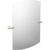 image:imageMoen Flara Chrome Modern Square 28 W x 3775 H Tilting Wall Mount Bathroom Mirror YB0392CHBrushed Nickel