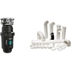 image:imageMoen GXP50C Prep Series PRO 12 HP Continuous Feed Garbage Disposal Power Cord Included amp PF WaterWorks PF0989 Garbage Disposal Installation Kit WhiteDisposal  Garbage Disposal Installation Kit