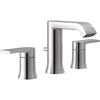 image:imageMoen Genta Chrome TwoHandle Widespread Modern Bathroom Faucet with Drain Assembly Bathroom Sink Faucet 3Hole Application Valve Required T6708Chrome