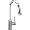 image:imageMoen Genta LX OneHandle Modern Kitchen Faucet with Pull Down Sprayer High Arc Reflex Docking Head and Power Boost for a Faster Clean Chrome 7882Chrome