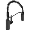 image:imageMoen Genta LX Spring Faucet with Power Boost Modern Kitchen Faucet with OneHandle PreRinse Easy Installation Chrome 5926Matte Black